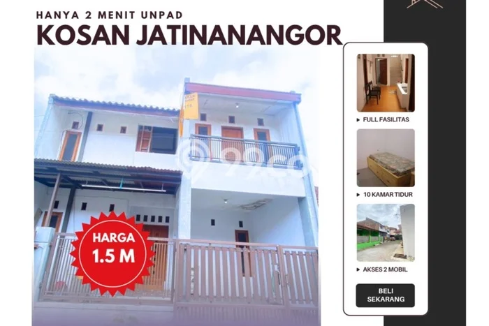 Investasi Kost di Jatinangor Spesifikasi 10 KT & 10 KM Investasi Kost di Jatinangor Spesifikasi 10 KT & 10 KM