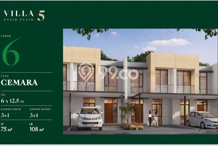 Tempat Ideal! Vila di , Luas 75m2m², Kualitas Terbaik Tempat Ideal! Vila di , Luas 75m2m², Kualitas Terbaik