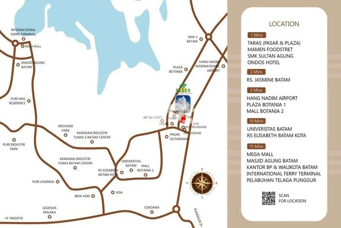 Apartemen Budget Friendly Dijual di Batam Kota, Batam Punya 0 Kamar Tidur Apartemen Budget Friendly Dijual di Batam Kota, Batam Punya 0 Kamar Tidur