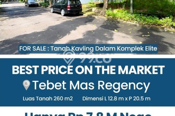 Lahan untuk Dijual Lokasi Tebet, Jakarta Selatan Luas 260m2 SHM Lahan untuk Dijual Lokasi Tebet, Jakarta Selatan Luas 260m2 SHM