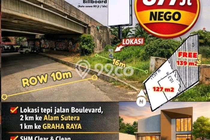 Tanah Kavling Dijual di Tangerang dengan Spesifikasi 127m2 Tanah Kavling Dijual di Tangerang dengan Spesifikasi 127m2