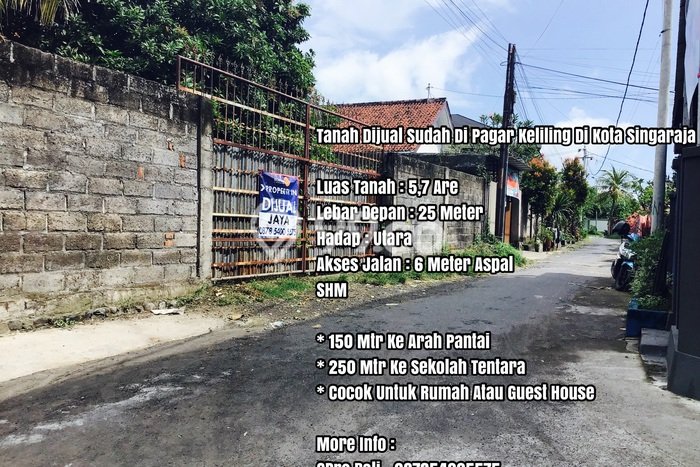 Lahan Dijual Lokasi Buleleng, Buleleng dengan Luas Tanah 570m2 dan Status SHM Lahan Dijual Lokasi Buleleng, Buleleng dengan Luas Tanah 570m2 dan Status SHM