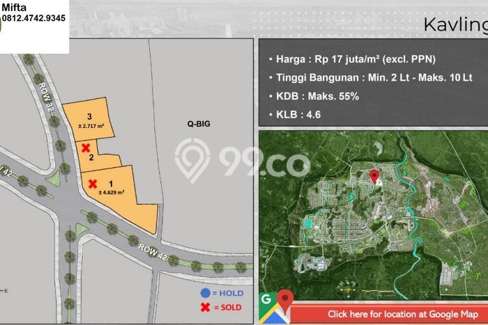 Tanah untuk Dijual di Pagedangan Tangerang Luas 2717m2 Tanah untuk Dijual di Pagedangan Tangerang Luas 2717m2