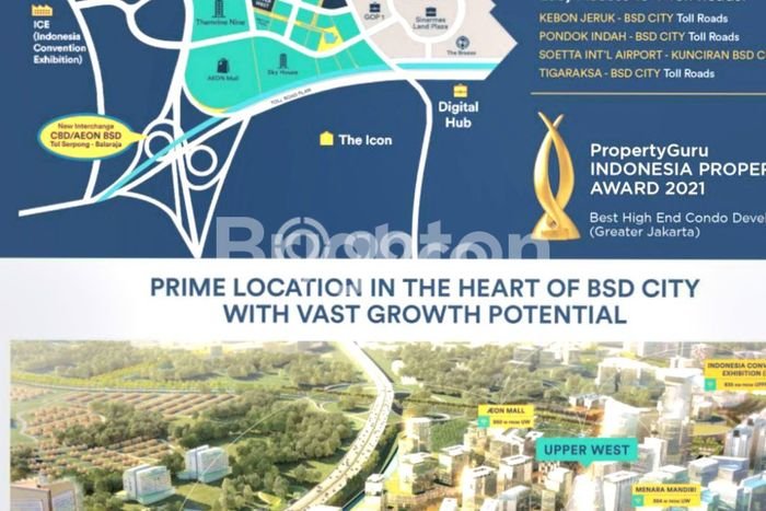 PRIME LOCATION! Apartemen di BSD, 1 KM, Luas 44m², Strategis PRIME LOCATION! Apartemen di BSD, 1 KM, Luas 44m², Strategis