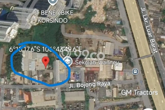 Tanah Dijual Area Strategis di Ring Road Jakarta Barat 1699m2 Tanah Dijual Area Strategis di Ring Road Jakarta Barat 1699m2