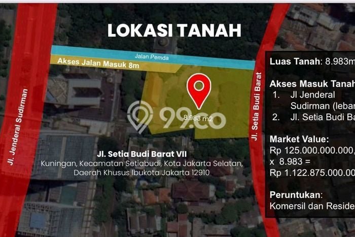 Tanah Dijual di Jakarta Selatan Seluas 5623m2 Strategis Tanah Dijual di Jakarta Selatan Seluas 5623m2 Strategis