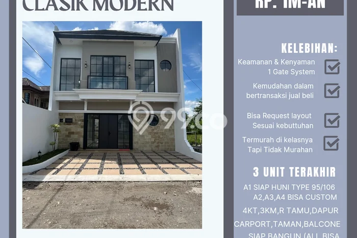 Dijual Hunian Rumah Nyaman 4 KT di Maguwoharjo, Yogyakarta Dijual Hunian Rumah Nyaman 4 KT di Maguwoharjo, Yogyakarta
