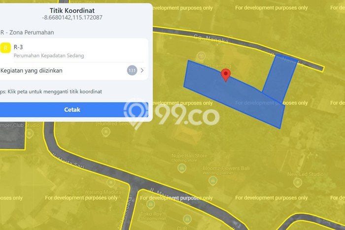 Lahan untuk Disewa di Badung Luas 490m2 Lahan untuk Disewa di Badung Luas 490m2