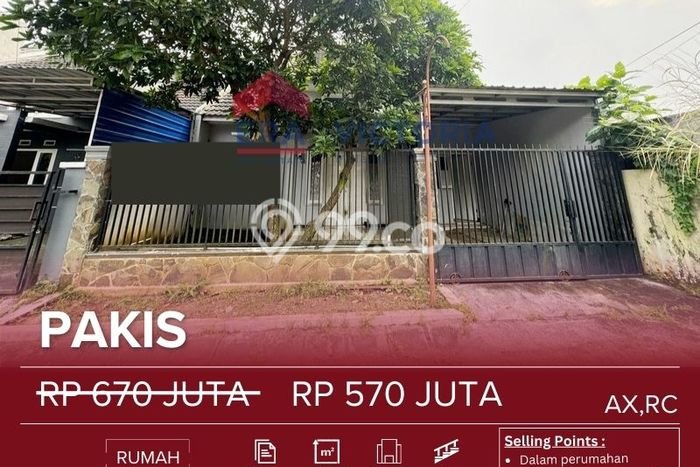 Rumah Strategis LT 128m2m² / LB 116m2m² di Pakis, Dekat Pusat Kota, Malang Rumah Strategis LT 128m2m² / LB 116m2m² di Pakis, Dekat Pusat Kota, Malang