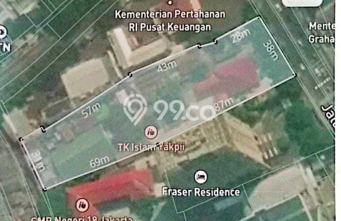 Tanah di Menteng, Jakarta Pusat Luas 5320m2 Dijual Segera Tanah di Menteng, Jakarta Pusat Luas 5320m2 Dijual Segera