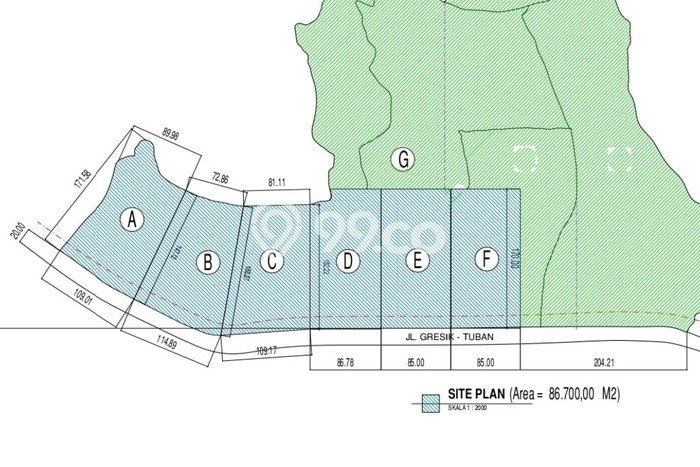 Kavling Tanah Dijual di Manyar, Gresik, Luas 14450m2 Area Strategis Kavling Tanah Dijual di Manyar, Gresik, Luas 14450m2 Area Strategis