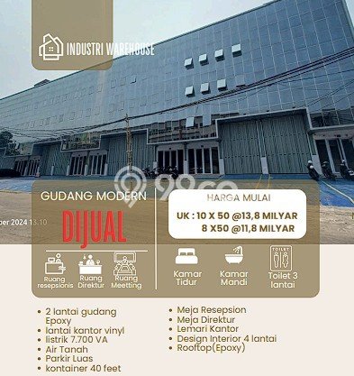 Gudang Dijual di Prime Area Jakarta Barat Luas 638m2 Gudang Dijual di Prime Area Jakarta Barat Luas 638m2