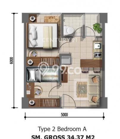 Dijual Apartemen di Jatinegara, Jakarta Timur 2 KT, 1 KM Strategis Dijual Apartemen di Jatinegara, Jakarta Timur 2 KT, 1 KM Strategis
