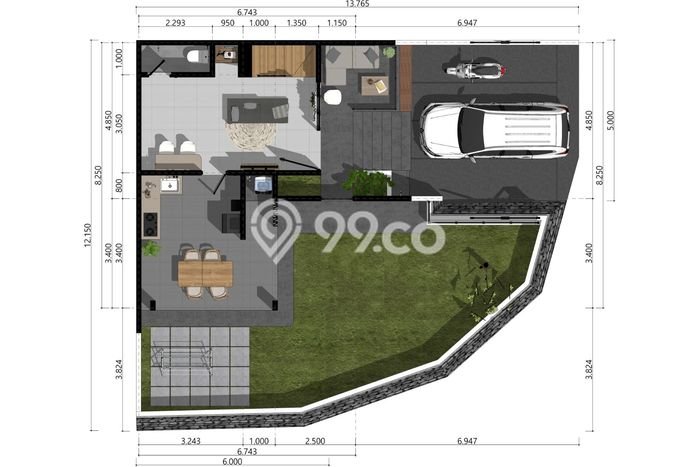 Hunian Cantik Modern Lb 70m2 di Arcamanik, Bandung Hunian Cantik Modern Lb 70m2 di Arcamanik, Bandung