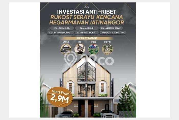 Kost untuk Dijual di Jatinangor Punya 9 Kamar Kost untuk Dijual di Jatinangor Punya 9 Kamar