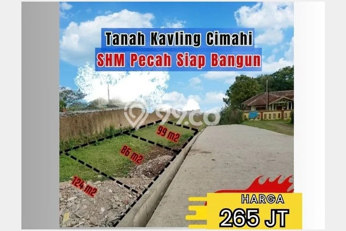 Tanah untuk Dijual Lokasi Cimahi Utara, Cimahi Luas 86m2 SHM Tanah untuk Dijual Lokasi Cimahi Utara, Cimahi Luas 86m2 SHM