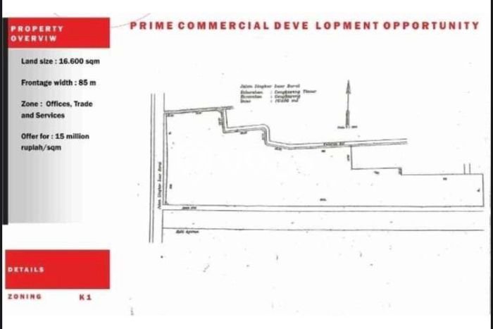 Lahan Dijual Lokasi Cengkareng, Jakarta Barat dengan Luas Tanah 16600m2 dan Status - Lahan Dijual Lokasi Cengkareng, Jakarta Barat dengan Luas Tanah 16600m2 dan Status -