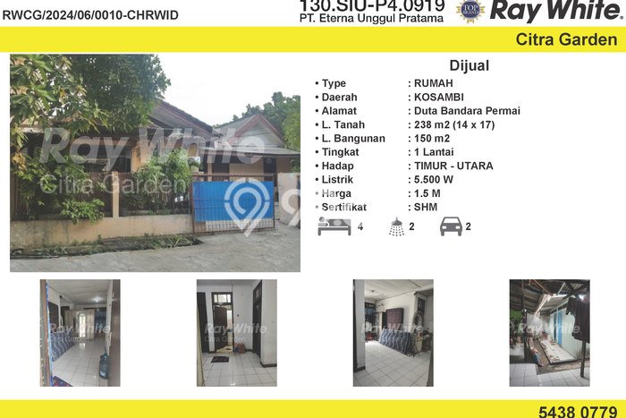 Jual Rumah Bagus Siap Huni LB 150m2 di Kosambi, Tangerang Jual Rumah Bagus Siap Huni LB 150m2 di Kosambi, Tangerang