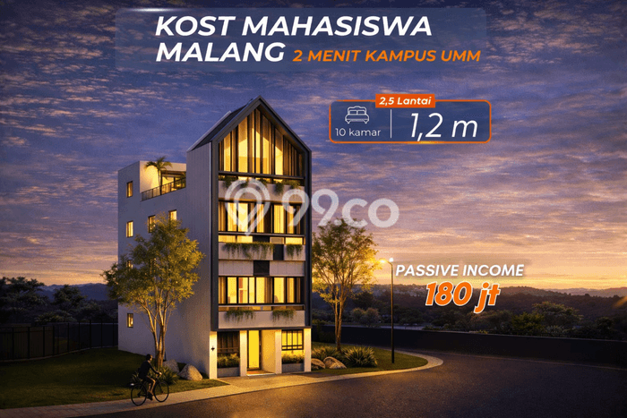 Investasi Kost Dijual di Dau, Malang, Spesifikasi 10 KT, 10 KM, 144m2 Investasi Kost Dijual di Dau, Malang, Spesifikasi 10 KT, 10 KM, 144m2