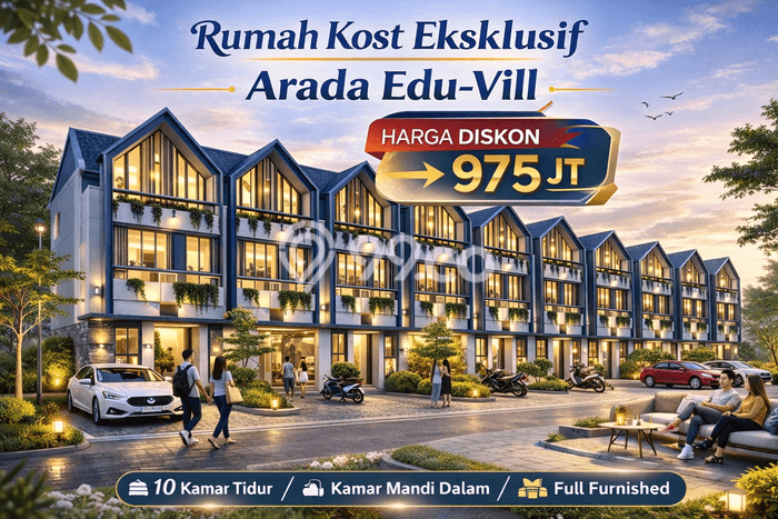 Rumah Modern Minimalis 10 Kamar Siap Huni di Lowokwaru Rumah Modern Minimalis 10 Kamar Siap Huni di Lowokwaru