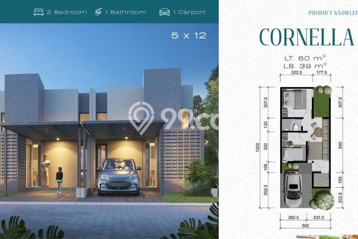Rumah Lokasi Strategis di Kedamean, Gresik, Luas 60m2m² Bangunan 64m2m² Rumah Lokasi Strategis di Kedamean, Gresik, Luas 60m2m² Bangunan 64m2m²