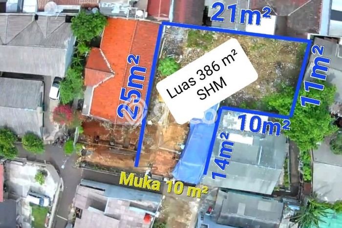 Dijual Tanah Lokasi Pondok Kelapa, Jakarta Timur Seluas 386m2 Dijual Tanah Lokasi Pondok Kelapa, Jakarta Timur Seluas 386m2