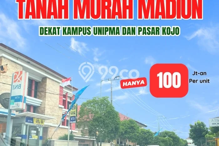 Tanah untuk Dijual Lokasi Wungu, Madiun Luas 92m2 SHM Tanah untuk Dijual Lokasi Wungu, Madiun Luas 92m2 SHM