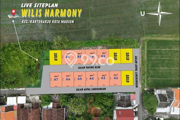 Kavling Tanah Dijual di Madiun, Madiun, Luas 80m2 Area Strategis Kavling Tanah Dijual di Madiun, Madiun, Luas 80m2 Area Strategis