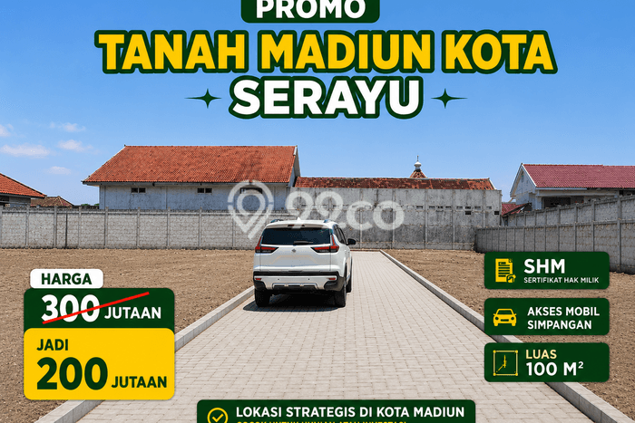 Tanah Dijual Lokasi Madiun, Madiun dengan Luas Tanah 100m2 dan Status SHM Tanah Dijual Lokasi Madiun, Madiun dengan Luas Tanah 100m2 dan Status SHM