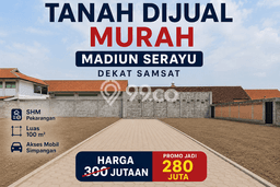 Lahan untuk Dijual di Madiun Madiun Luas 100m2 Lahan untuk Dijual di Madiun Madiun Luas 100m2