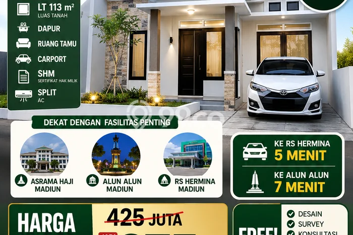 Tanah di Madiun, Madiun Luas 113m2 Dijual Segera Tanah di Madiun, Madiun Luas 113m2 Dijual Segera