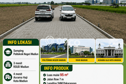 Tanah untuk Dijual Lokasi Madiun, Madiun Luas 95m2 SHM Tanah untuk Dijual Lokasi Madiun, Madiun Luas 95m2 SHM
