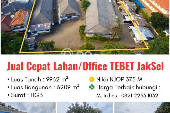 Lahan Kosong Dijual di Jakarta Selatan dengan Area 9962m2 Lahan Kosong Dijual di Jakarta Selatan dengan Area 9962m2