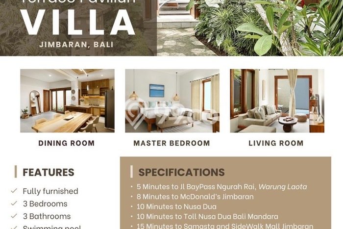 Vila di , Luas 208m2m², Dekat ke beragam fasilitas umum Vila di , Luas 208m2m², Dekat ke beragam fasilitas umum
