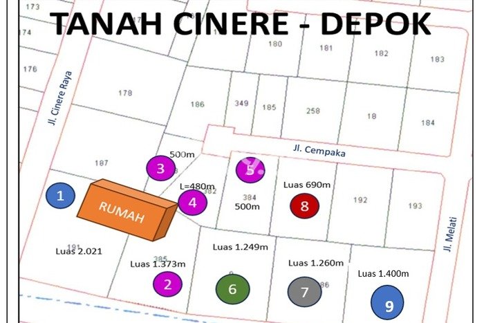Tanah Dijual Lokasi Cinere Depok SHM Tanah Dijual Lokasi Cinere Depok SHM