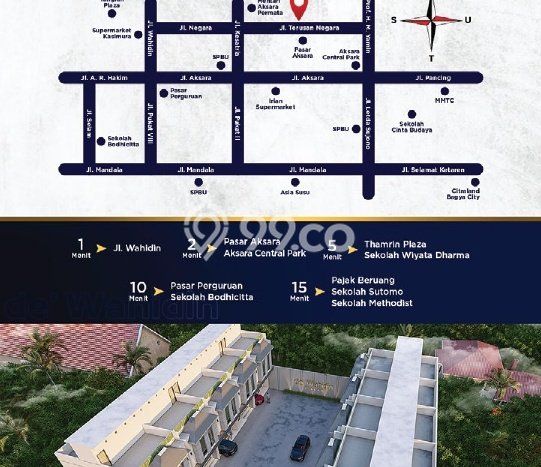 Vila Kawasan Medan Perjuangan, Area 54m2m², Posisi Premium Vila Kawasan Medan Perjuangan, Area 54m2m², Posisi Premium