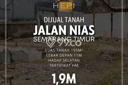 Dijual Tanah Lokasi Nias, Semarang Seluas 195m2 Dijual Tanah Lokasi Nias, Semarang Seluas 195m2