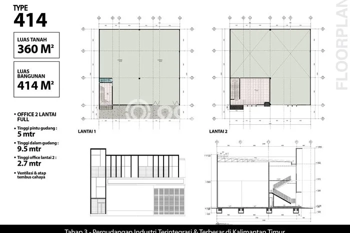 Gudang Komersial Disewakan di Balikpapan Utara Balikpapan Luas 234m2 Gudang Komersial Disewakan di Balikpapan Utara Balikpapan Luas 234m2