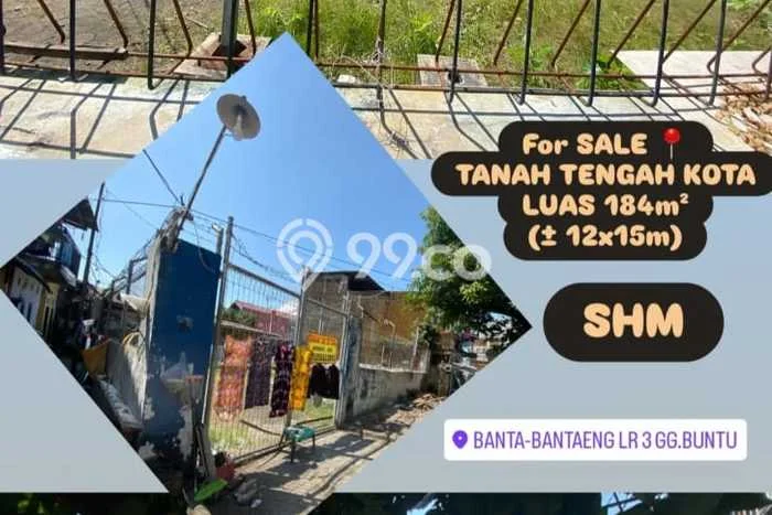 Tanah Dijual Lokasi Strategis di Makassar dengan Luas 184m2 Tanah Dijual Lokasi Strategis di Makassar dengan Luas 184m2