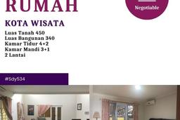 For Sale! Premium House LT 450m2 Desain Elegan di Kota Wisata For Sale! Premium House LT 450m2 Desain Elegan di Kota Wisata