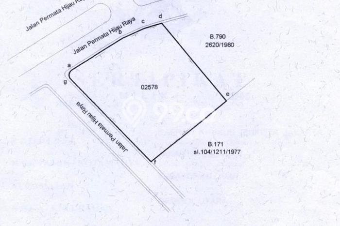 Kavling Tanah untuk Dijual di Permata Hijau, Jakarta Selatan, Luas 2333m2 Kavling Tanah untuk Dijual di Permata Hijau, Jakarta Selatan, Luas 2333m2