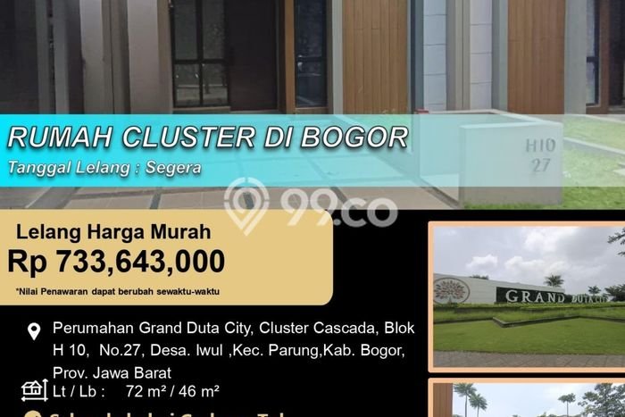 Jual Rumah Bagus Siap Huni LB 46m2 di Parung, Bogor Jual Rumah Bagus Siap Huni LB 46m2 di Parung, Bogor