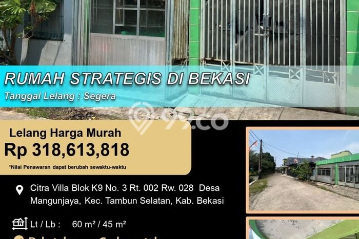 Rumah Budget Favorit Siap Huni Area Tambun Selatan LT 60m2 Rumah Budget Favorit Siap Huni Area Tambun Selatan LT 60m2