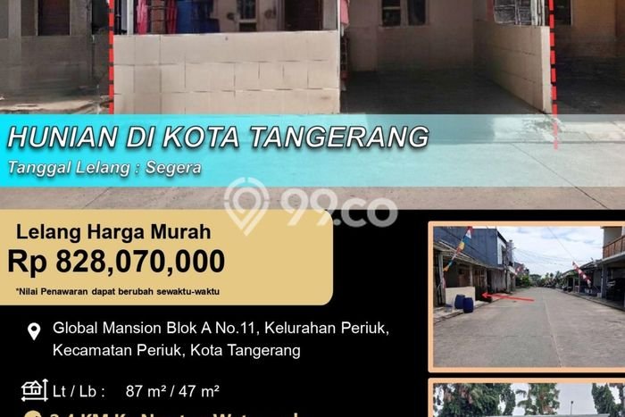 Jual Rumah Bagus Siap Huni LB 47m2 di Periuk, Tangerang Jual Rumah Bagus Siap Huni LB 47m2 di Periuk, Tangerang