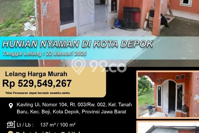 Dijual Rumah 2 Kamar Lokasi Strategis Bagus dan Strategis di Beji Dijual Rumah 2 Kamar Lokasi Strategis Bagus dan Strategis di Beji