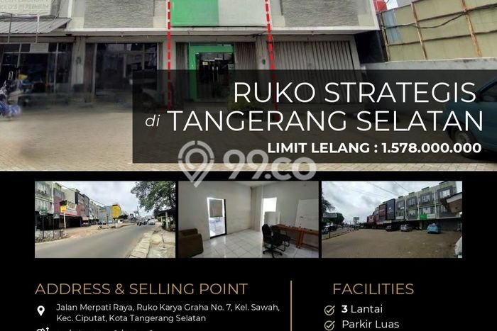 Unit Ruko Dijual di Ciputat Tangerang Selatan Luas Bangunan 181m2 Unit Ruko Dijual di Ciputat Tangerang Selatan Luas Bangunan 181m2
