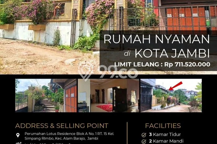 Jual Rumah Favorit Siap Huni LB 150m2 di Alam Barajo, Jambi Jual Rumah Favorit Siap Huni LB 150m2 di Alam Barajo, Jambi