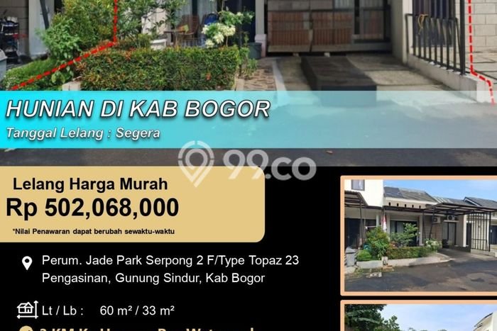 Hunian Cantik Modern Lb 33m2 di Gunung Sindur, Bogor Hunian Cantik Modern Lb 33m2 di Gunung Sindur, Bogor