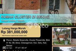 Jual Rumah Harga Miring Setu Punya 2 Kamar & LT 77m2 Jual Rumah Harga Miring Setu Punya 2 Kamar & LT 77m2
