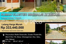 Rumah Sederhana Dijual di Setu 2 Kamar dengan LT 69m2 Rumah Sederhana Dijual di Setu 2 Kamar dengan LT 69m2